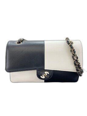 Chanel Shoulder Bag Bicolor Double Flap